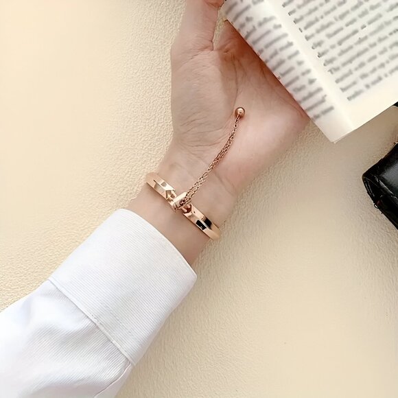 NEW Luxury Adjustable Steel Bracelet band For Apple Watch - Rosegold - Picture 8 of 10